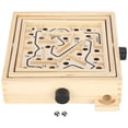 thumbnail image 1 of Wooden Maze Game Labyrinth Board Track Ball Puzzle Gaming Educational Toy Blue Colored Box, 1 of 5