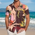 thumbnail image 2 of UAYOTSE Mens Button Down Short Sleeve Shirts Summer Beach Vacation Untucked Casual Tops Shirt,Sizes 5XL, 2 of 7