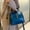 Dark Blue, variant on 2025 New Fashion Genuine Leather Women's Handbag – Vintage Crossbody Bag, Versatile Shoulder Purse, High-End Office Tote for Work & Casual