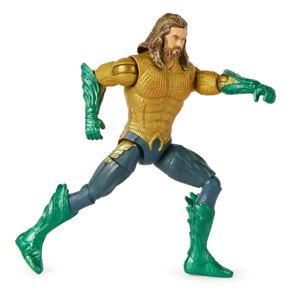 DC Comics, Aquaman Action Figure, 4-inch, 2 Accessories, Detailed Sculpt and Movie Styling, Collectible Superhero Kids Toys for Boys & Girls