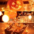 thumbnail image 4 of DYstyle 13.1FT 40LEDs Copper Wire Fairy Lights,Battery Operated String Lights for Halloween Christmas Wedding Party Home Holiday Decoration,Purple & Orange, 4 of 6