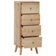thumbnail image 2 of vidaXL Commode 40x30x100 cm Bois Massif Teck, 2 of 5