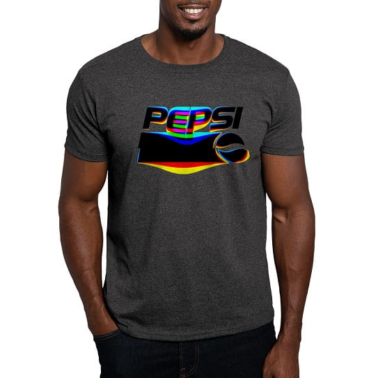CafePress - Pepsi Logo Glitch White T Shirt - Men's Classic Cotton T-Shirts