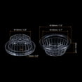 thumbnail image 2 of Uxcell 7.5 Inch Round Garden Plastic Mesh Cup Slotted Net Pot Basket for Flower Planting Clear 1 Pack, 2 of 4