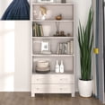 thumbnail image 1 of vidaXL Highboard HAMAR Solid Wood Pine White, 1 of 5