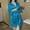 Light Blue, variant on Mrasaso Women's Lace-Trim Silk Robes Bride Bridesmaid Kimono Satin Bathrobe V Neck Sleepwear with 3/4 Sleeve on Clearance