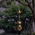 thumbnail image 6 of Copper and Pla Cat Shaped Wind Chime with Lifelike Design for Home Decoration and Courtyard Use, 6 of 7