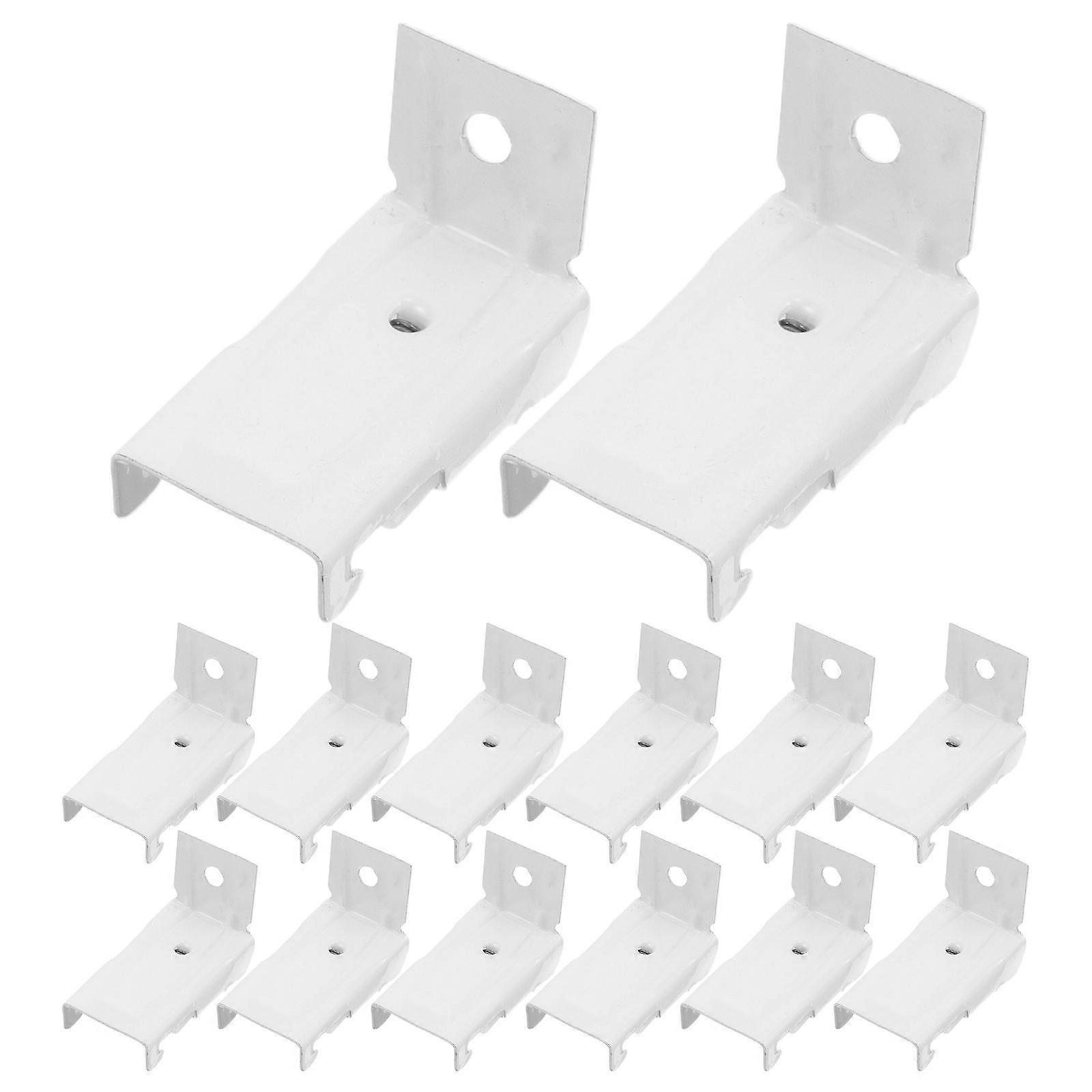 20pcs Wall Mount Brackets For Flexible Curtain Track: Bendable Drapes