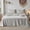 Knot Grey, variant on Simple&Opulence 100% Linen Hollow Hemstitch Sheet Set -4 Pieces European Flax Pure Washed Bed Sheets (1 Flat Sheet, 1 Fitted Sheet,2 Pillowcases) -Breathable and Soft (Hemstitch White, King)