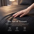 thumbnail image 3 of Orylavena Black Wavy Zebra Stripe Microfiber Duvet Cover Set, Twin, 3-Piece, 3 of 12