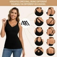 thumbnail image 6 of ANYFIT WEAR Shapewear Camisole with Built in Bra Compression Halter Tops for Women Tummy Control Body Shaper Tank Top, 6 of 8