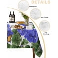 thumbnail image 2 of Purple Spring Floral Table Cloth, Waterproof Tablecloth for Square Tables, Butterfly Farmhouse Reusable Washable Fabric Table Cover for Restaurant Kitchen Dining Tables 60"x60" Watercolor Flowers, 2 of 9