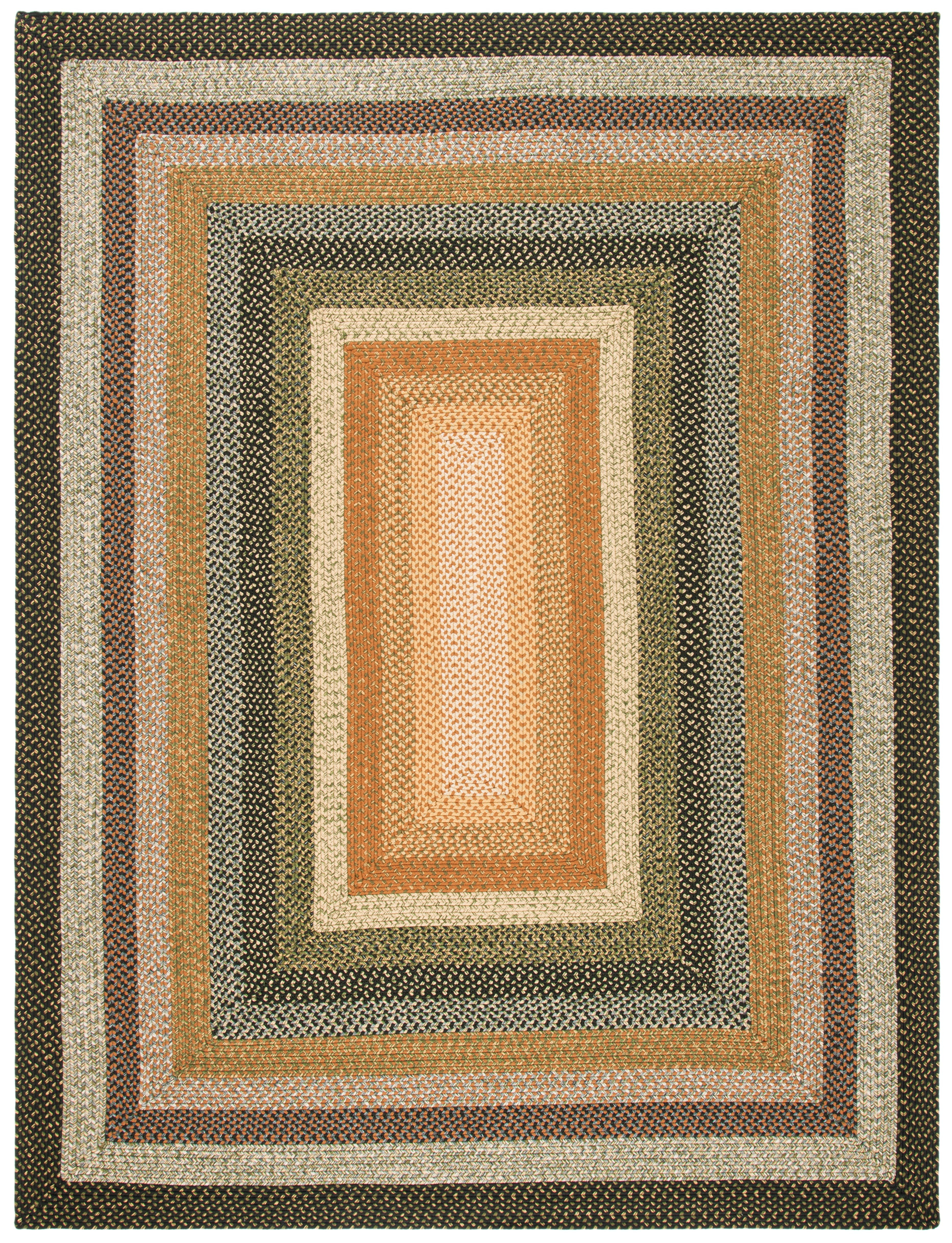 Safavieh Braided Ellen Bordered Machine Washable Reversible Area Rug, Multi, 8' x 10'