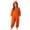 Orange, variant on WAYUTE Girls Halloween Long Sleeve Hooded Jumpsuit for Kids Solid Color Soft Lined Loungewear for Girl Casual Party Outdoor Romper,Orange,Size 13 Y-14 Y
