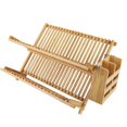thumbnail image 3 of Escurridor de platos de bambú, escurridor de platos de bambú, escurridor de platos plegable, escurridor de platos plegable de primera línea, 3 of 12