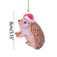 thumbnail image 3 of Fiudx Ofertas relámpago del día, solo en línea Colgante pequeño de Navidad Adornos para árbol de Navidad para coche Gorro de Navidad acrílico Colgante pequeño, 3 of 4
