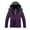 Purple, variant on WXLWZYWL Winter Coats for Women Plus Size Women'S Outdoor Sprint Coat with Plush and Thickened Windproof Cycling Warm Cotton Coat Hooded Coat