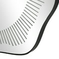 thumbnail image 4 of DecMode 26" x 25" Silver Wavy LED Abstract Wall Mirror with Radial Pattern, 4 of 9