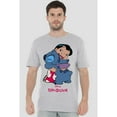 thumbnail image 3 of Lilo & Stitch Mens 90s Hug T-Shirt, 3 of 4