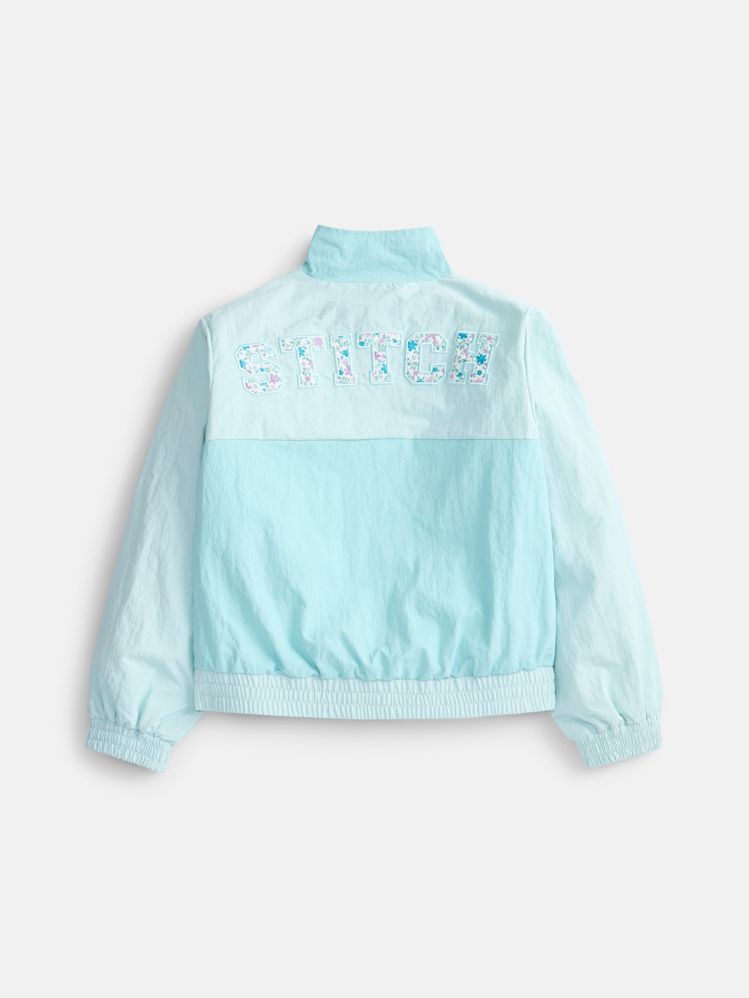 Stitch Girls Full Zip Windbreaker Jacket, Sizes 4-12