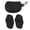 Black, variant on Riousery 2-Piece Fingerless Gym Grips Breathable Ergonomic Antislip Silicone Weight Lifting Grips for Workout Exercise and Fitness Training with Storage Box, Black