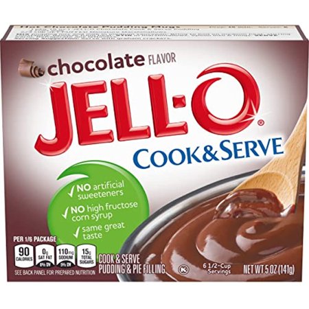 Jell-O, Pudding & Pie Filling, Chocolate (Pack Of 4)