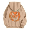 thumbnail image 6 of Oversized Sweatshirt for Women Halloween Pumpkin Print Hooded Everyday Style 2025 Pullover Sweaters Winter Clothes, 6 of 6