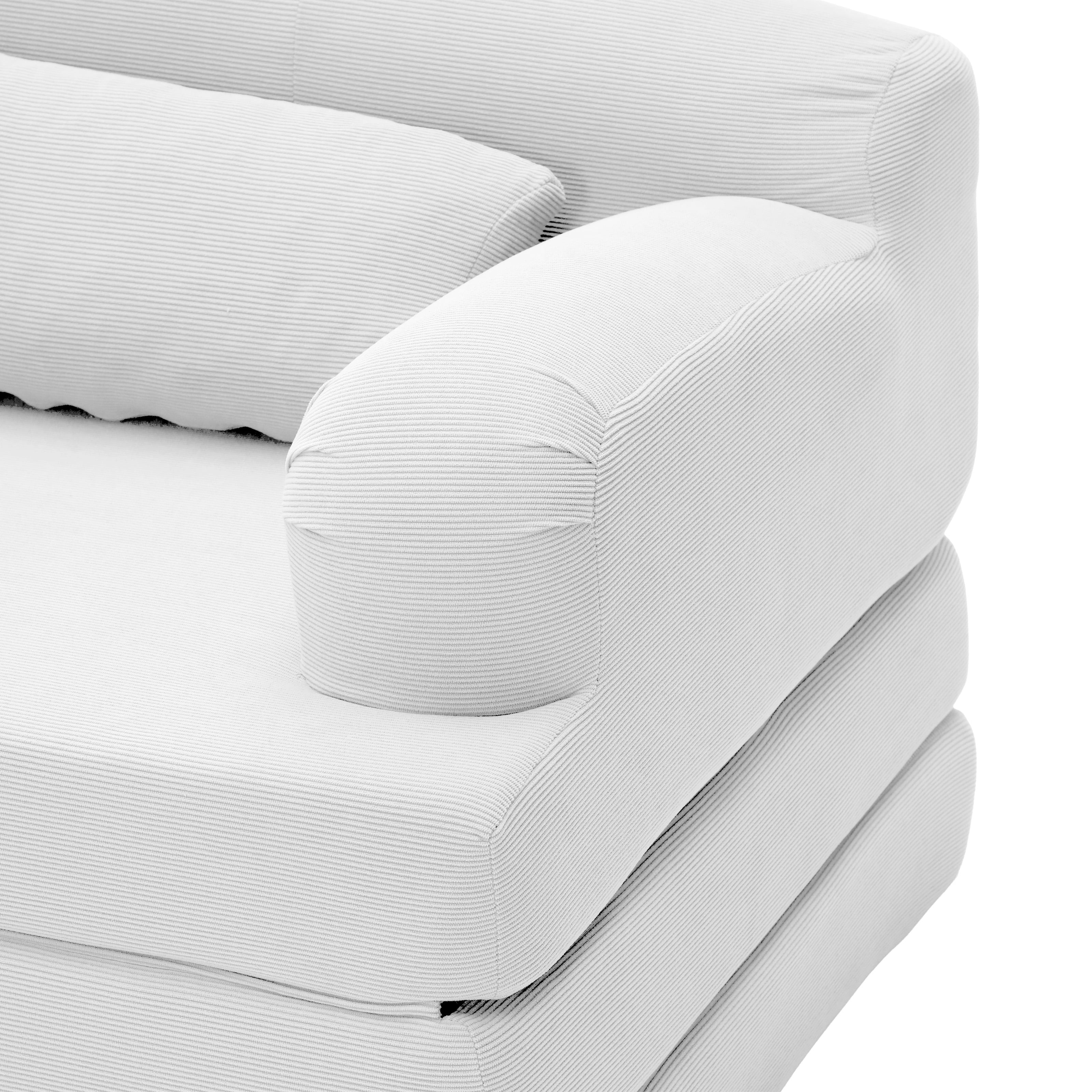 Leumius Futon Sofa Bed, Convertible Sofa Bed,Folding Boneless Couches,Low-Profile Boneless Couch for Living Room,15.8" H Low Seat Small 57" Foldable Floor Sleeper Mattress Lounge Space‑Saving,White