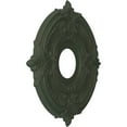thumbnail image 2 of Ekena Millwork 13"OD x 3 1/2"ID x 3/4"P Attica Thermoformed PVC Ceiling Medallion (Fits Canopies up to 5"), UltraCover Satin Hunt Club Green, 2 of 5
