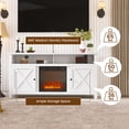 thumbnail image 3 of Mondawe 120V 60HZ 1400W 58" MDF Cabinet Electric Heater Smokeless Fireplace with Remote, 3 of 12