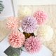 thumbnail image 5 of Advancent Flores artificiales falsas diente de león floral ramo de boda decoración de jardín Kits de decoración para fiestas Rosa profundo, 5 of 6