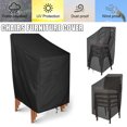thumbnail image 4 of Housse de Chaise Simple de Patio Dossier Haut Protection de Meubles d'Extérieur Étanche, 4 of 7