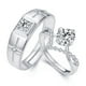 thumbnail image 1 of 2 Anillos De Promesa Plata 925 Hombre Y Mujer Ajustables plata, 1 of 4
