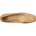 thumbnail image 5 of Sam Edelman Thalia Golden Sand Block Heel Square Toe Buckle Accent Slip On Pumps (Golden Sand, 7), 5 of 6