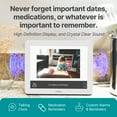 thumbnail image 4 of Robin Day Clock 2026 for Seniors, 8" Large Digital Calendar Dementia Clock with Talking Function, Alarms, Easy-to-Read Display for Elderly, Day Date Time, Medication Reminder, DST, White, 4 of 8
