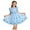 Dresses-A35Blue, variant on Little Girl's Butterfly Tulle Dress Ruffle Sleeve Embroidered Hem Princess Frock for Spring Easter Party and Wedding Flower Girl