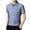 Blue, variant on IWRICH Men's Striped Short Sleeve Dress Shirts Button down Classic Shirt Regular Fit Business Shirt for Summer Red XL
