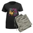 thumbnail image 5 of CafePress - Mad Chick 3L Breast Cancer Women's Dark Pajamas - Women's Short Sleeve Print T-Shirt and Pants Dark Cotton Pajama Set, 5 of 7