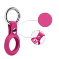 thumbnail image 2 of Key Chain Ring Cover Snap Closure Protective Leather Case for AirTag, 2 of 7