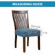 thumbnail image 3 of 6pc Funda De Asiento Para Silla De Comedor Fundas De Asiento De Silla De Spandex Elástico Fundas De Cojín De Asiento De Silla Para Comedor Sillas De Cocina Asiento De Silla Lavable Extraíble C, 3 of 5
