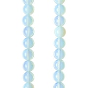 Opal Moonstone Glass Round Beads, 8mm by Bead Landing