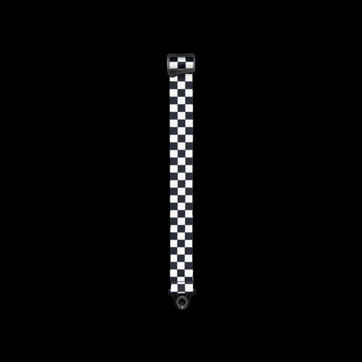 D'Addario Auto Lock Guitar Strap, Skater Checkerboard