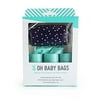 Oh Baby Bags - Duffel Dispenser Gift Box - NVY/Wht Dot