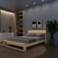 thumbnail image 2 of Gael Queen Size Bed Set with Slatted Bedframe and Headboard with Integrated Light, 2 of 8