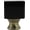 Black with Antique Brass, variant on Urbanest Crystal Glace Lamp Finial – 1-1/2 Inch Tall, Black Base– Decorative Lamp Shade Finial for Table & Floor Lamps- 1 Piece