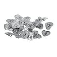 thumbnail image 3 of Rongfmy 30 Pcs Antique Buttons Metal Buttons Jeans Buttons rative Buttons For Heart Shape Snowflake, 3 of 8