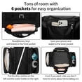 thumbnail image 4 of Small Duffel Bag 17 inch Carry On Weekender Bag for Travel Gym Sport (17x10x9 in) - Black, 4 of 7