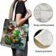 thumbnail image 3 of Yoshi Bolso de tela con estampado de lienzo para mujer, bolsa de compras reutilizable y estética, con cremallera interior, regalo para mujer, 35 × 40 cm., 3 of 6