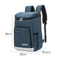 thumbnail image 6 of 24-28L Portable Delivery Carrier Drink Storage Refrigerator Box Shoulder Bag Cooler Bag Thermal Food Bag Insulation Backpack MULTICOLOR 39X29X20.5CM A422, 6 of 8