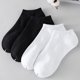 thumbnail image 1 of Calcetines tobilleros atléticos para correr Calcetines deportivos de corte bajo para hombres y mujeres (6 pares) 3 PCS Negro + 3 PCS Blanco ShuxiuWang 9024715156419, 1 of 4